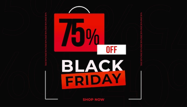 Black Friday background with sale advertising style On elegant Background