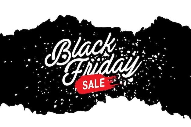 Black friday banner template element vector design