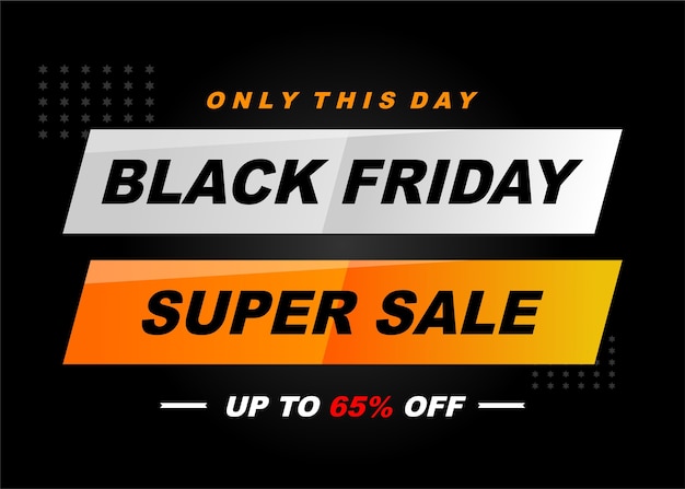 Black friday banner template