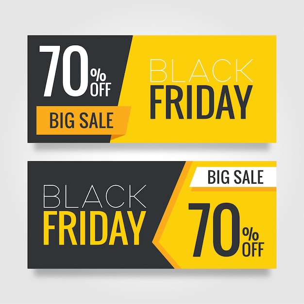 Black Friday Banner Yellow Black