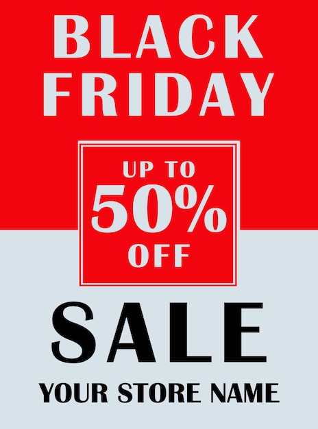 Black Friday big sale flyer poster social media post design