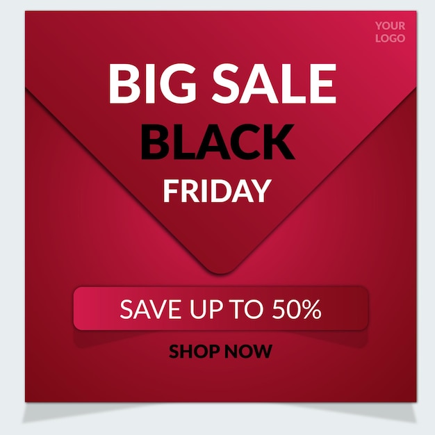 Black Friday big sale social media post