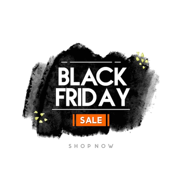 Black friday brush abstract banner background