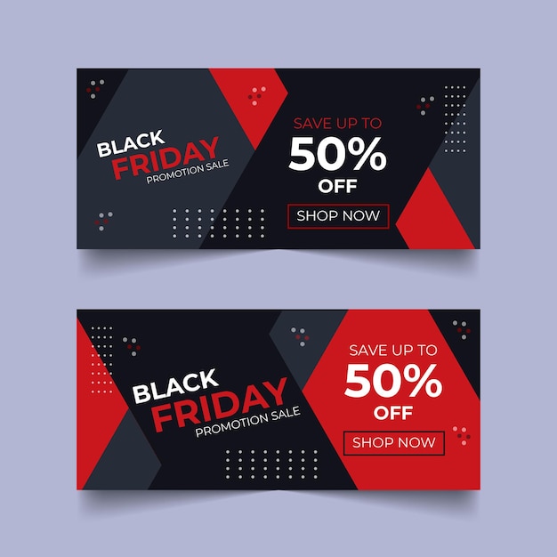 Black Friday Bundle offer promotion sales Banner Black Friday web banner and social media banner