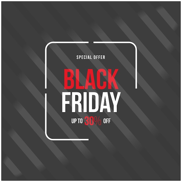 Vector black friday creative discount banner design