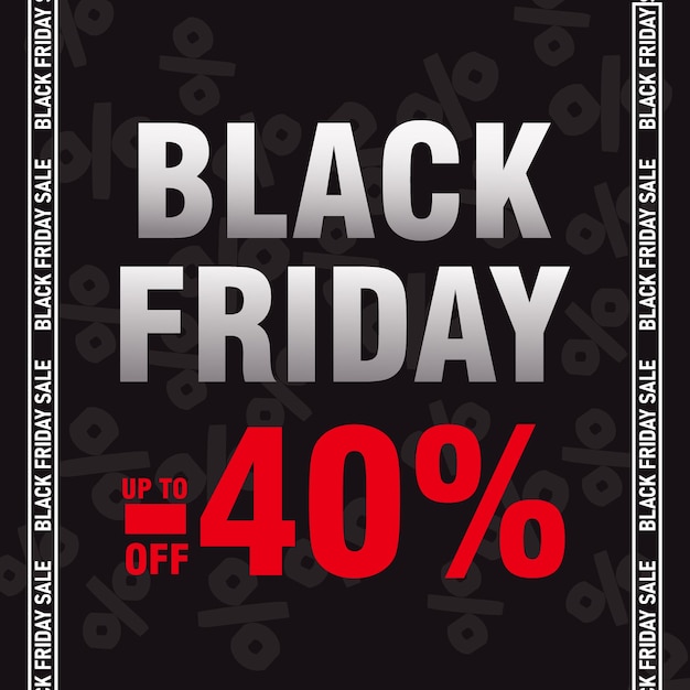 Vector black friday deal sale flyer poster social media post design