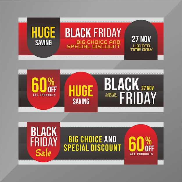 Black Friday discount banner template