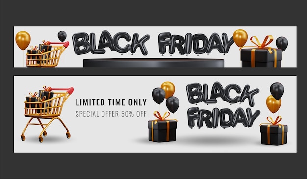 Black friday editable stories creative vector modern black friday sale social media post template an...