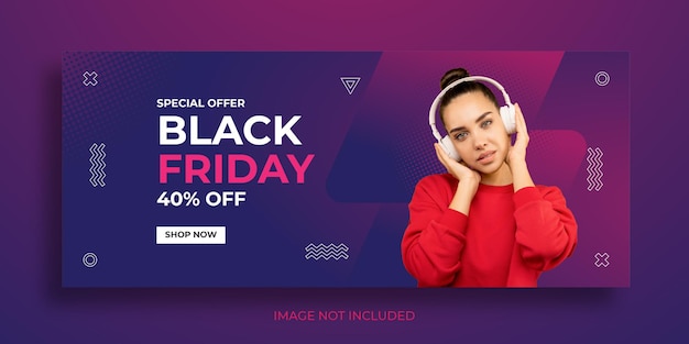 Black Friday Fashion Sale Banners Template