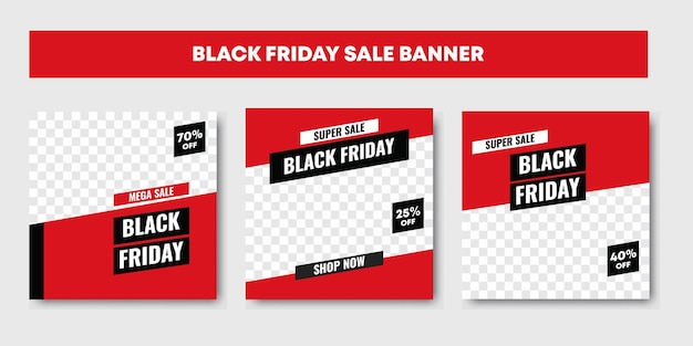 Black Friday Fashion Sale social media post trendy design