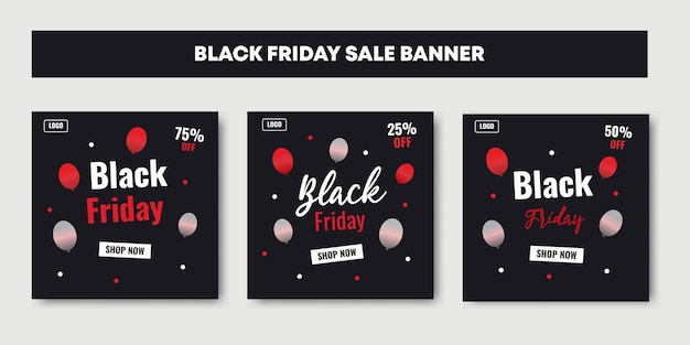 Black Friday Fashion Sale social media post trendy design