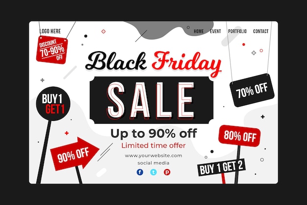 Black friday landing page