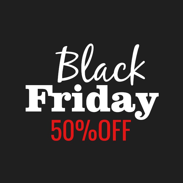 Black Friday lettering vector sign and logo