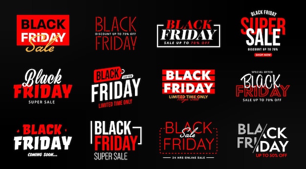 Black friday limited in time super sale banner template