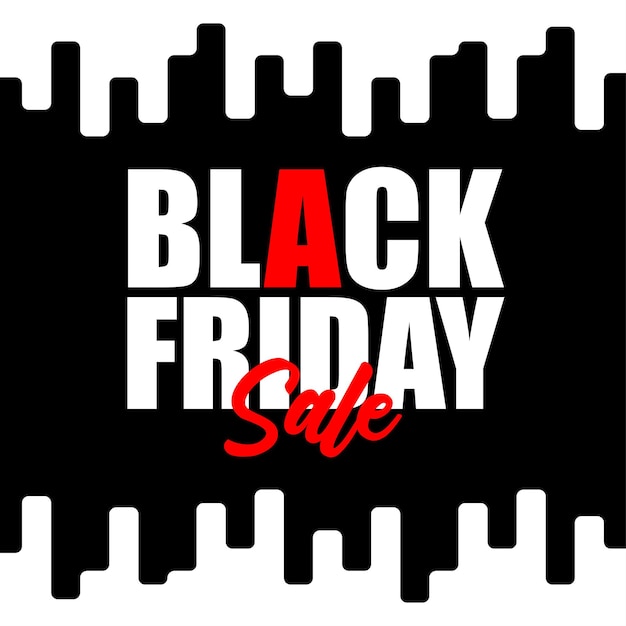 Black friday Memphis style sale banner new design