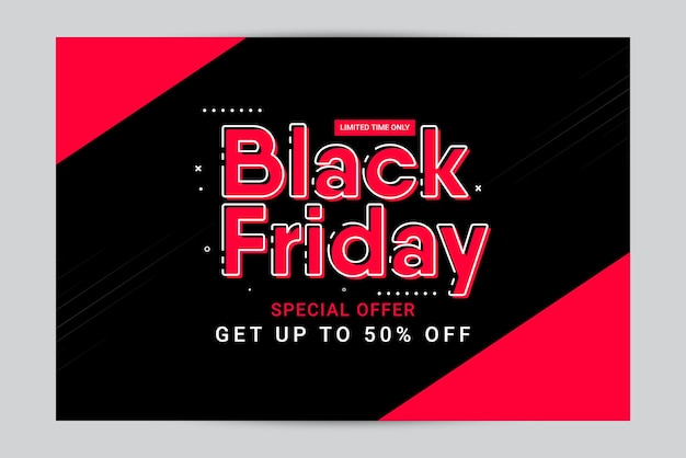 Black friday modern design template.