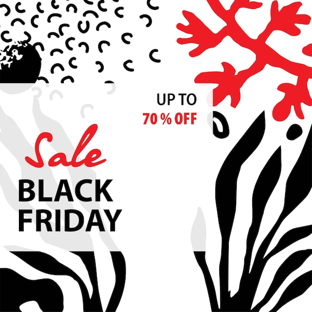 Black friday modern promotion web banner