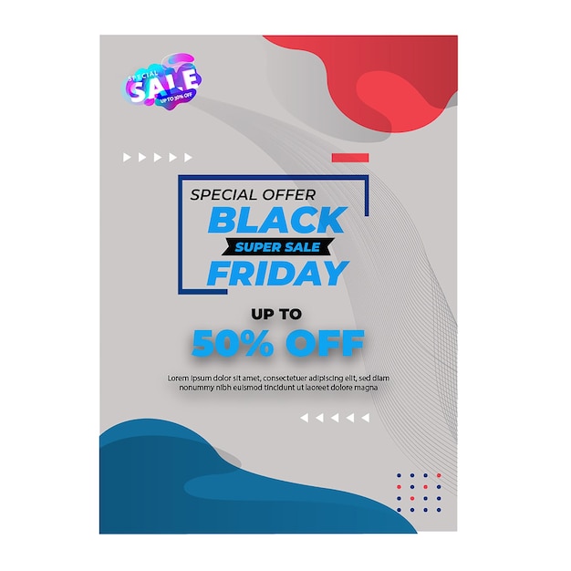 black friday poster template