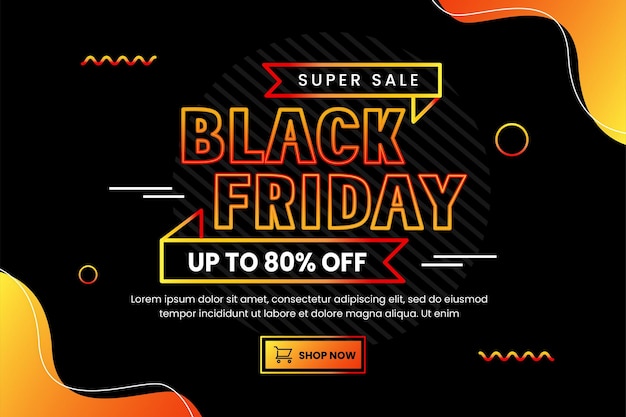 Black Friday sale Background design template