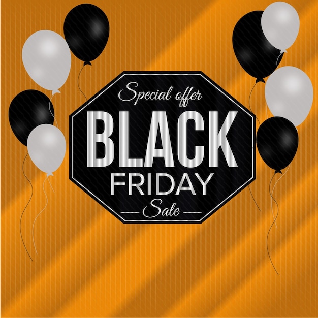 Black Friday sale background premium vector