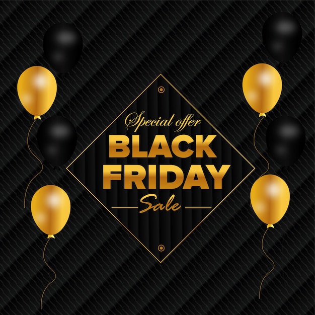 Black Friday sale  background premium vector