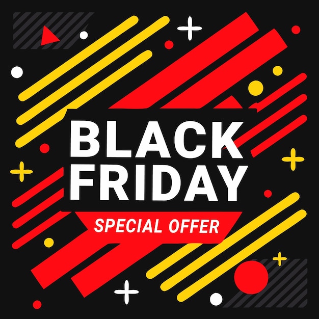 Vector black friday sale background