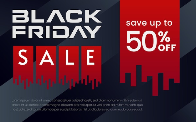 Black Friday Sale Banner background template