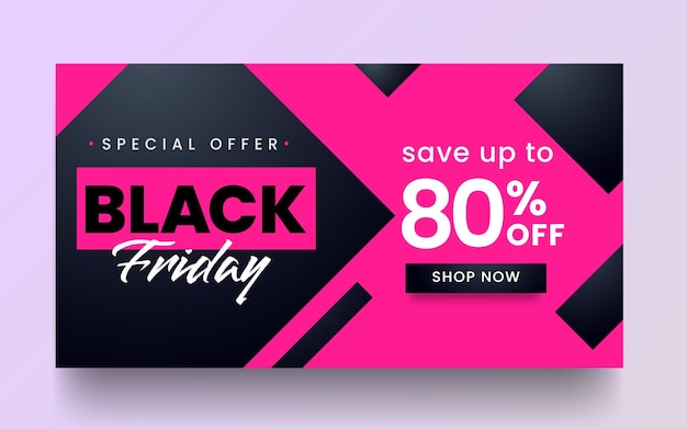 Black Friday Sale Banner background template