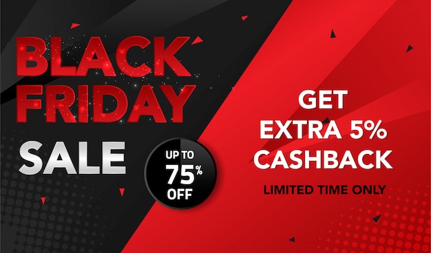 Black Friday Sale banner background 