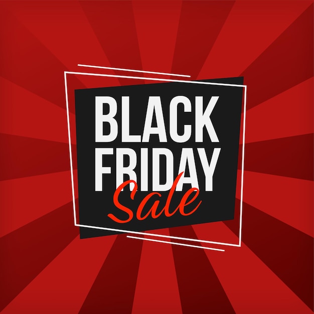 Black friday sale banner design template