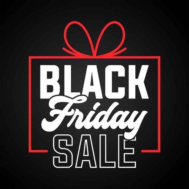 Black friday sale banner design template