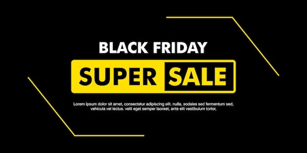 black friday sale banner design