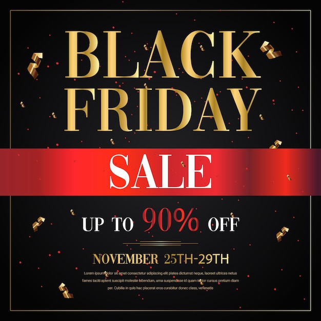 Black friday sale banner design