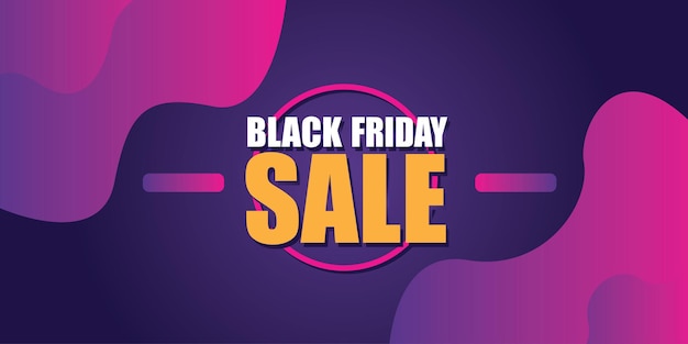 Black friday sale banner layout design. Promotion and shopping template for Black Friday.