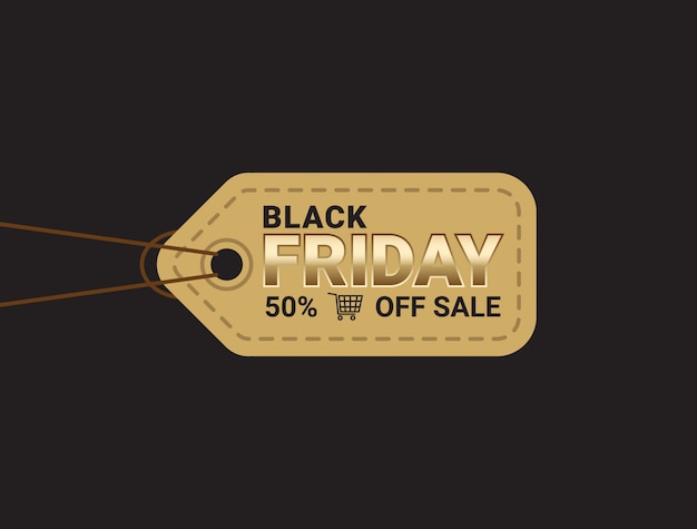 Black friday sale banner layout design template.