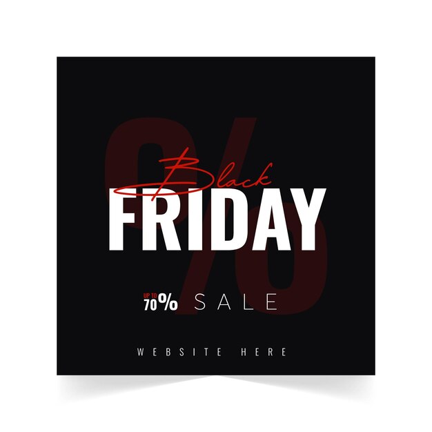 Black Friday Sale Banner Poster up To 70 Black Background Poster