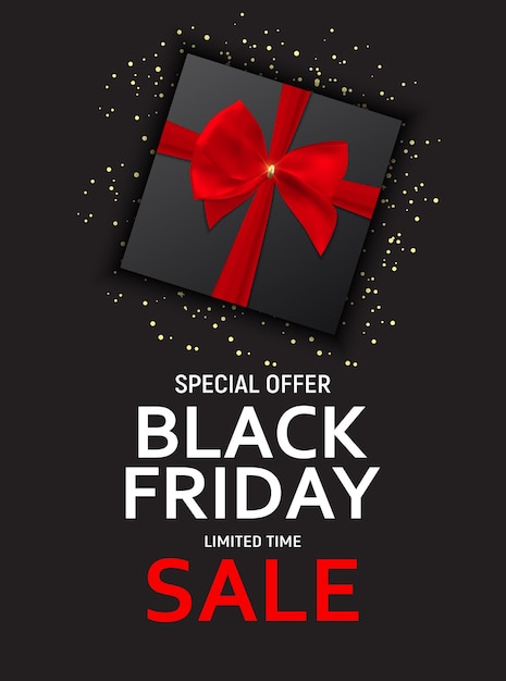 Black Friday Sale Banner Template. Vector Illustration