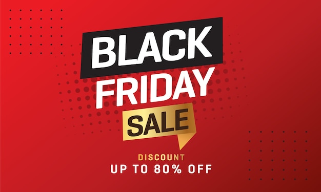 Black friday sale banner template 