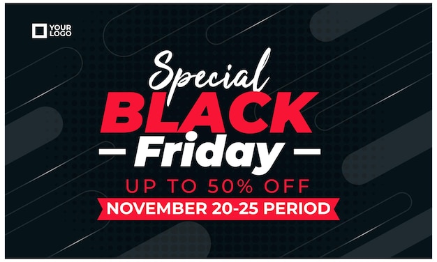 Black friday sale banner template