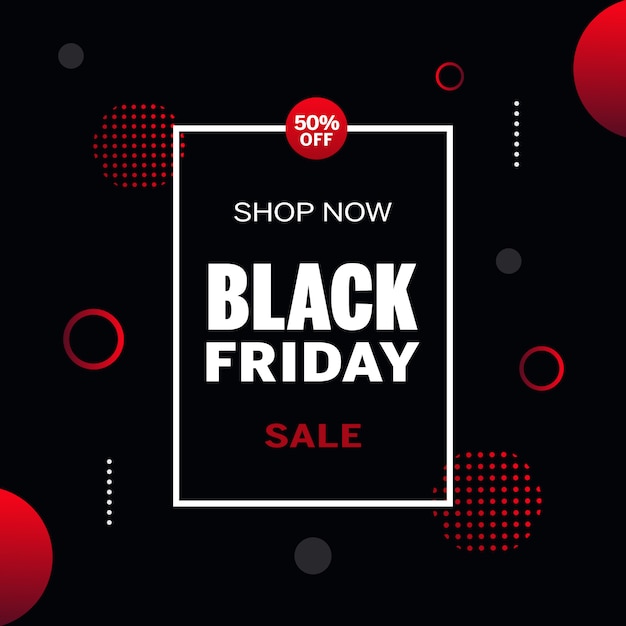 Black Friday Sale Banner Template.