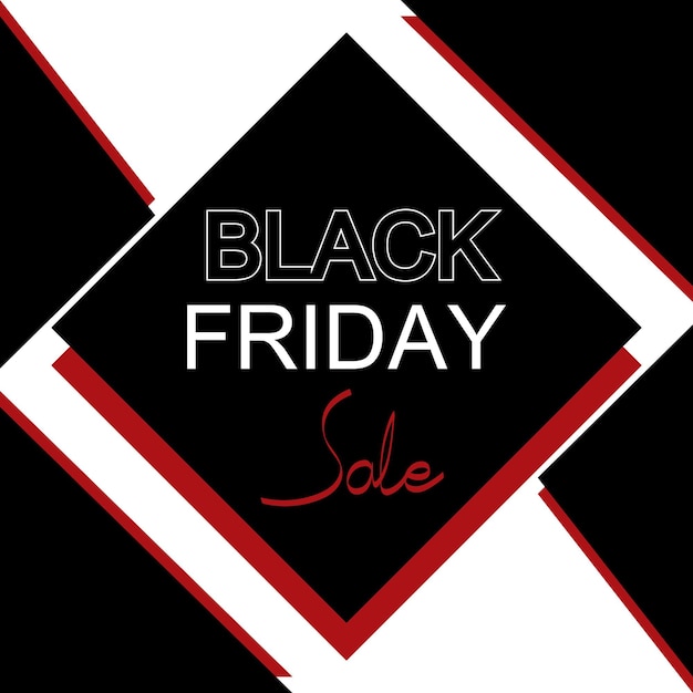 Black Friday sale banner vector design template for website ad