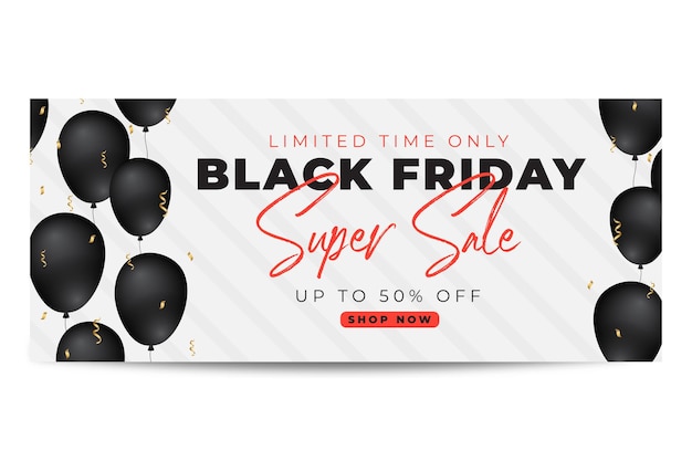 Black Friday Sale banner vector design