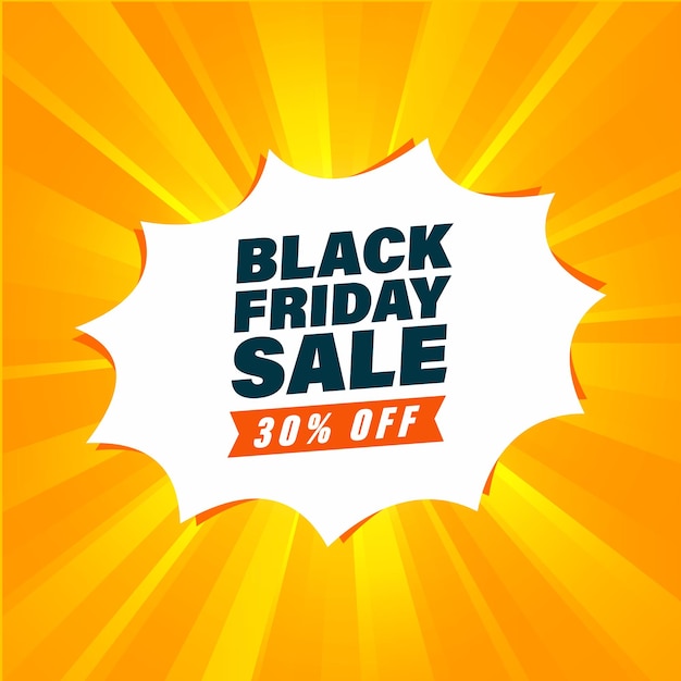 Black friday sale banner with discount offer