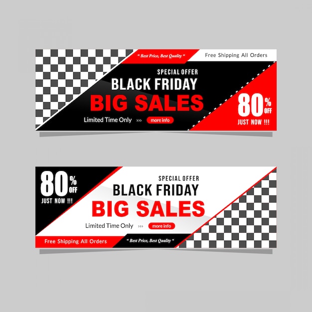 Black Friday sale banner with discount