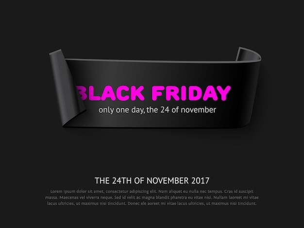 Vector black friday sale banner