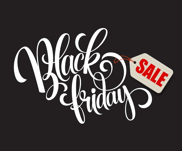 Black Friday Sale Calligraphic Design.