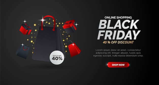 Black Friday Sale design for big discount Promotion.