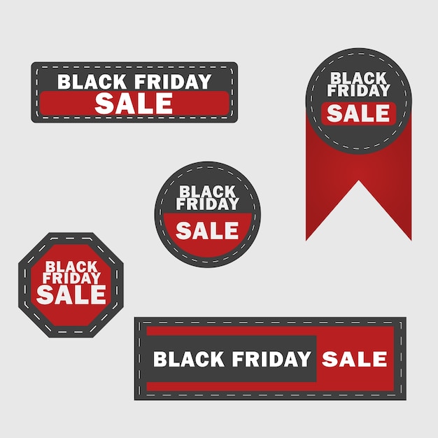 Black Friday sale design elements.