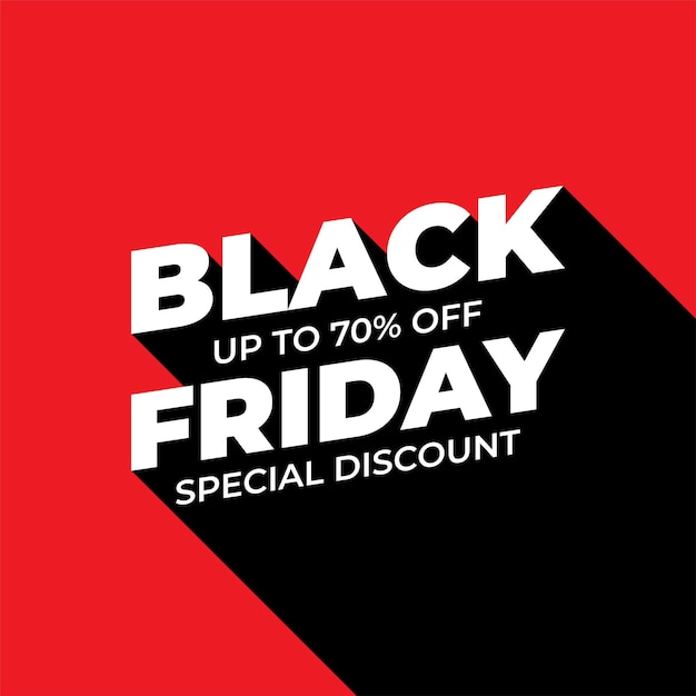 Black Friday sale inscription design template Black Friday banner Vector illustration