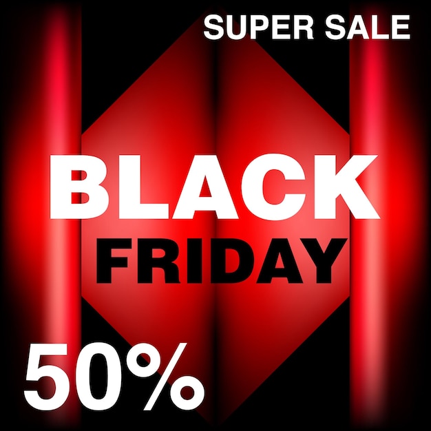 Black Friday sale inscription design template Vector illustration